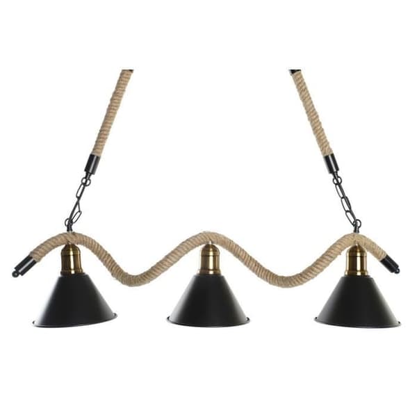 upphängning naturligt svart metallrep 50 w (85 x 18 x 20 cm)