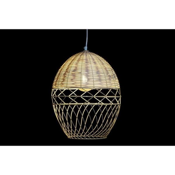 vit ljusbrun metall taklampa rotting 50 w (30 x 30 x 38 cm)