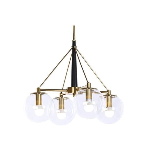 taklampa 50 x 50 x 144 cm guld glas metall 50 w