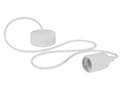 Miniatyrbild 1 av 4: VELLIGHT vit taklampa - E27-sockel - 1,4 m kabel - repdesign