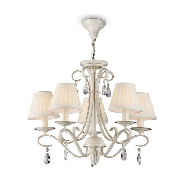 Brionia Lysekrone E14x5 40W Hvid Metal 58 cm IP20 Klassisk
