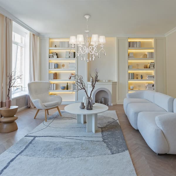 Grace - Ljuskrona E14x6, 40W, vit, klassisk stil