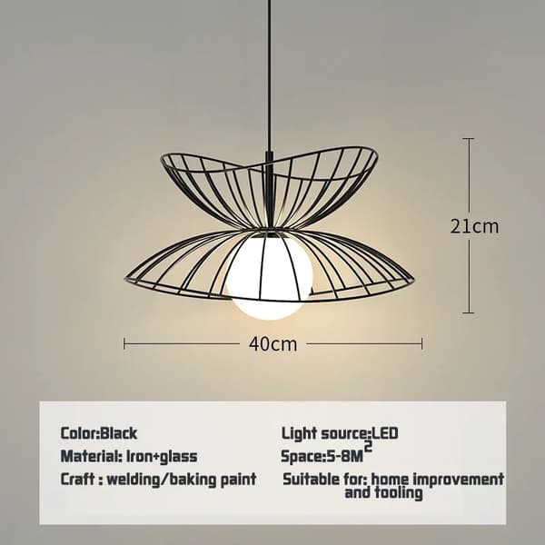 Krona, Nordisk Design, LED-belysning,Varmt ljus, Svart