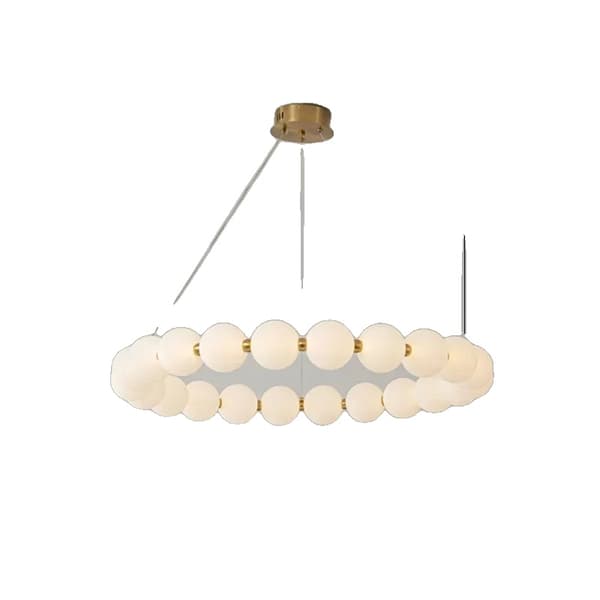 LED Pendellampe, Justerbar Højde 120 cm, Dæmpbar Funktion,diameter 82 cm, Tricolor dæmpning
