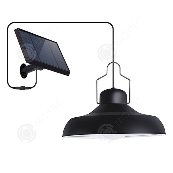 INN Solar Lamp 3 Färgtemperaturer 5 Ljusstyrka Modes 200 Lumen Solar Lamp IP65 Vattentät Solar Chandelier for Outdoor