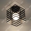 Miniatyrbild 3 av 4: TD® Industriell diamantformad lampa arbetsrum sovrum lästak kreativt smidesjärn restaurang gång butik kafé hänglampa