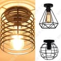 Miniatyrbild 4 av 4: TD® Industriell diamantformad lampa arbetsrum sovrum lästak kreativt smidesjärn restaurang gång butik kafé hänglampa