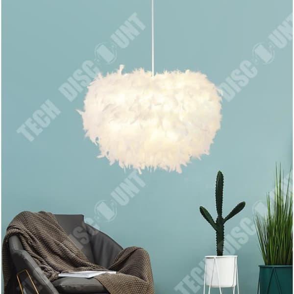 TD® Ljuskrona - fjäderhängande ljus 40CM E27 45 W vit 1PC