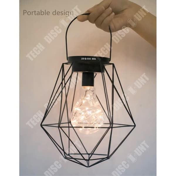 TD® Vintage pendellampa vit att posera zen rund papper boll trä design diamant lampskärm med koppar metalltråd LED-ljus