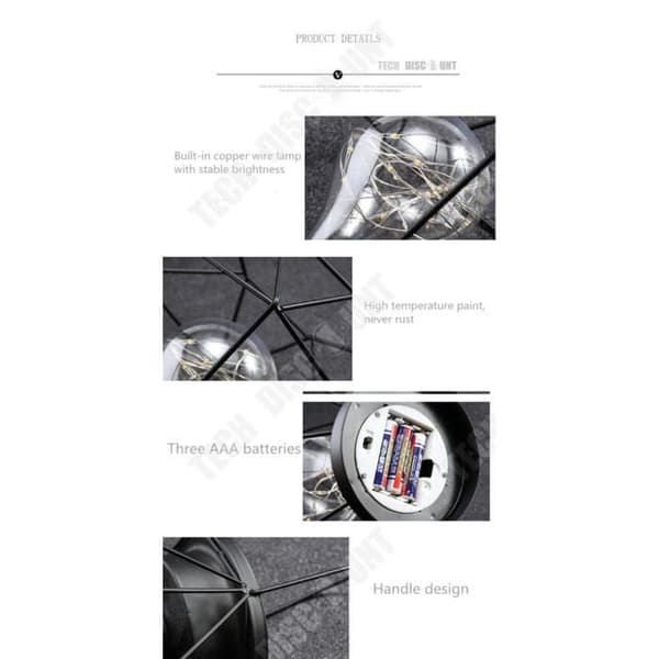 TD® Vintage pendellampa vit att posera zen rund papper boll trä design diamant lampskärm med koppar metalltråd LED-ljus