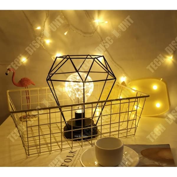 TD® Vintage pendellampa vit att posera zen rund papper boll trä design diamant lampskärm med koppar metalltråd LED-ljus