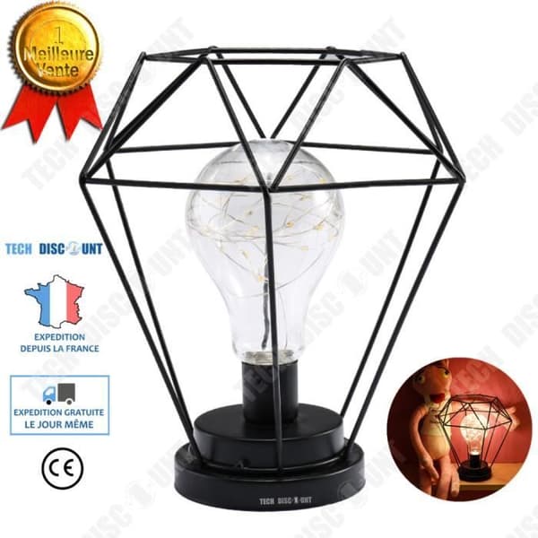 TD® Vintage pendellampa vit att posera zen rund papper boll trä design diamant lampskärm med koppar metalltråd LED-ljus