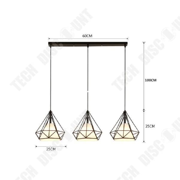TD® Ljuskrona diamantformad modern modern stil för inredning sovrum vardagsrum industriell design kvalitetstrend