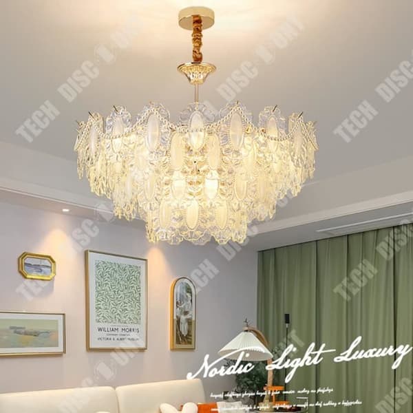 TD® Lyxig kristallkrona franskt ljus enkelt modernt glas sovrumslampa vardagsrumslampa 50cm