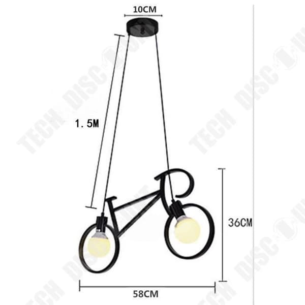 Cykelkrona - TD® - Vintage - E27 - Smide - Inredning
