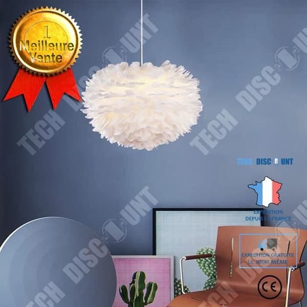 Fjäderlampa - TD® - Diameter 40cm - Höjd justerbar - LED-belysning - Matsal