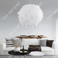 Miniatyrbild 3 av 4: TD® nordisk kreativ varm romantisk sovrumsdekoration showroom personlighet mode vit badmintonboll ljuskrona decora