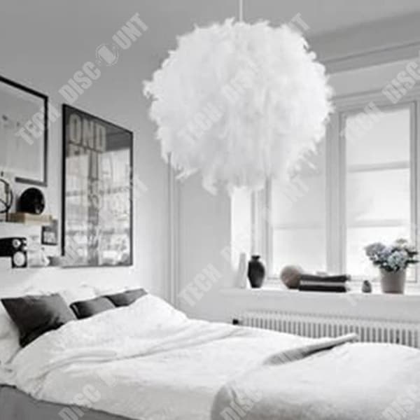 TD® nordisk kreativ varm romantisk sovrumsdekoration showroom personlighet mode vit badmintonboll ljuskrona decora