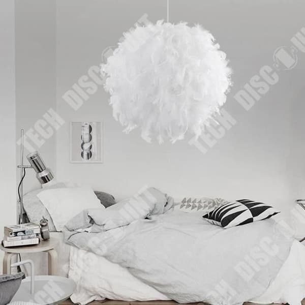 TD® nordisk kreativ varm romantisk sovrumsdekoration showroom personlighet mode vit badmintonboll ljuskrona decora