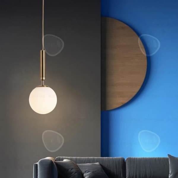CONFO® Liten modern minimalistisk nordisk ljuskrona i glas INS sovrum sängbord bardisk matsal
