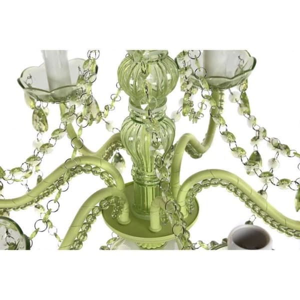 grön taklampa i akrylmetall 25 w (51 x 51 x 100 cm)