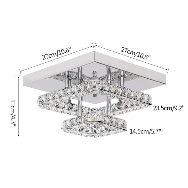 Krystal Lysekrone Loftlampe, Energi Effektiv, Elegant Design,C, ændrebar