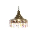 Miniatyrbild 3 av 4: taklampa 37 x 37 x 38 cm guld flerfärgad metall 50 w