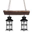 Miniatyrbild 2 av 2: Rustik taklampa - FAB - Cortijo - 2 lampor - Brun - Glas
