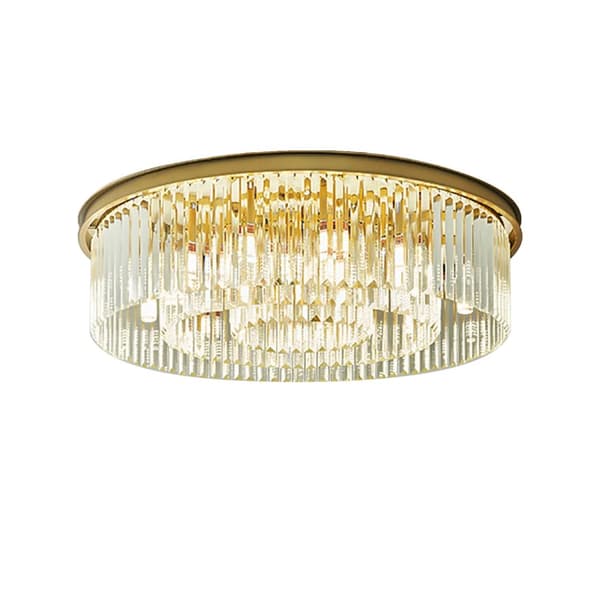 Kristalltaklampa, Modern Design, Effektiv Belysning,Guld