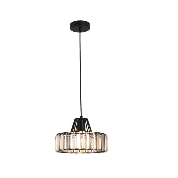 Moderne Krystal Loftlampe, Justerbar Ledningslængde, LED Lyskilde,Model C-Sort, Ingen pære