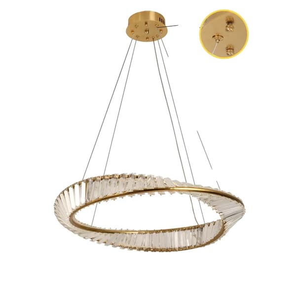 Modern taklampa, justerbar höjd, tvåfärgad belysning,60cm, 3 färger Bytbara