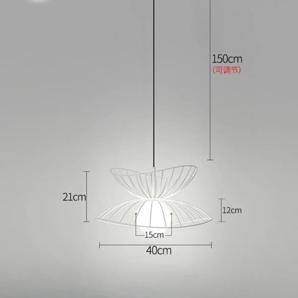 Kronleuchter, Nordisk Design, LED Belysning,Skifteligt lys, hvid-a