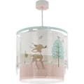 Miniatyrbild 1 av 4: Dalber - Barnhängande lampa - Loving Deer - Rådjursmotiv, L 26 cm, H 25 cm, Vit och grön