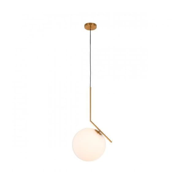 Modern taklampa - ITALUX - Mondo - 1 glödlampa - E27 - Stål och glas - 102 cm