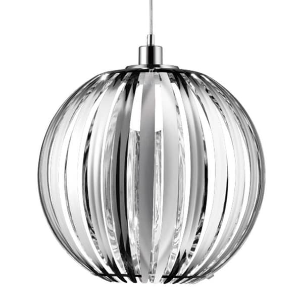 Hänglampa - ZUCCA - Design Boll - Krom - H 150 cm - Diameter 40 cm