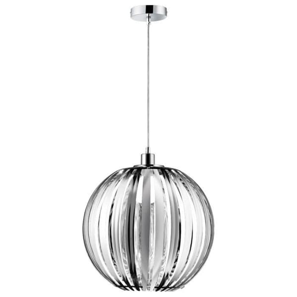 Hänglampa - ZUCCA - Design Boll - Krom - H 150 cm - Diameter 40 cm