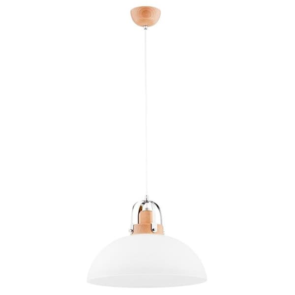 Lustre - upphängning Alfa - 60581.01 - Eclat upphängning i utskjutande utförande 1x60W E27 vit/brun