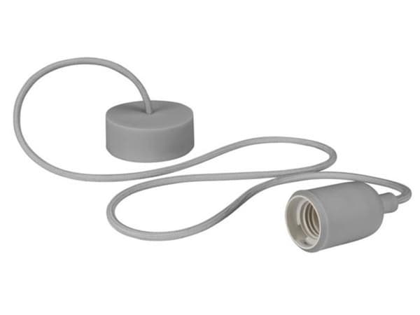 Designer taklampa för rep - VELLIGHT - Grå - E27-sockel