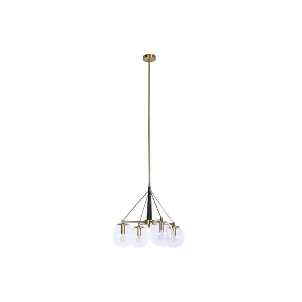 taklampa 50 x 50 x 144 cm guld glas metall 50 w Guld