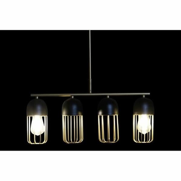 taklampa svart guld 220 v 50 b (60 x 11 x 26 cm)
