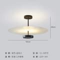Miniatyrbild 2 av 2: LED-krona, modern stil, energieffektiv,Neutralt ljus, svart 50 cm