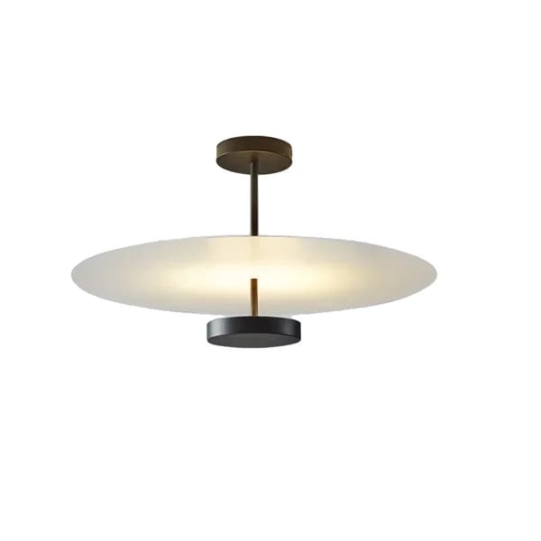 LED-krona, modern stil, energieffektiv,Neutralt ljus, svart 50 cm