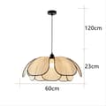Miniatyrbild 2 av 2: Petal LED-krona, justerbar höjd, energieffektiv belysning,Varm vit, D60cm H23cm