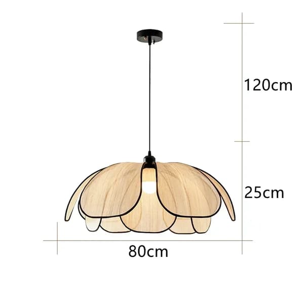 Petal LED Kranse, Justerbar Højde, Energi Effektiv Belysning,3 Farveskift, D80cm H25cm