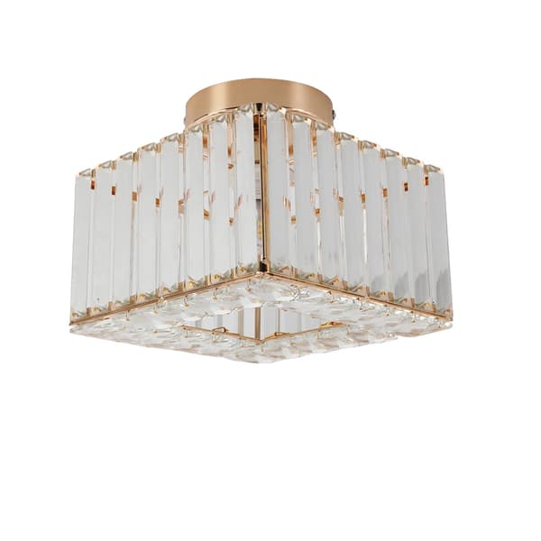 Justerbar höjd, modern kristalldesign,tak guld
