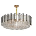 Miniatyrbillede 1 af 2: Krystal Lysekrone, Elegant Design, Justerbar Højde,60cm (24 tommer)