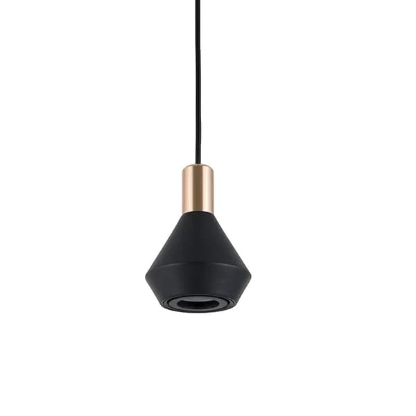 Nordiska Pendellampor, Nutida Design, Energibesparande LED,D10xH14cm svart, Varm vit