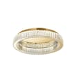 Miniatyrbillede 1 af 2: Luksus Krystal Loftkrone, Moderne Stil, LED Lyskilde,3 farver, 50 cm Guld