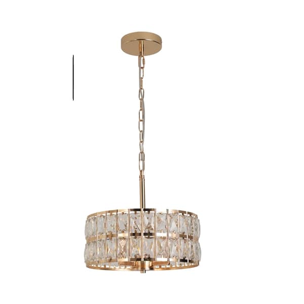 Modern kristallpendellampa, justerbar höjd, dimbar LED,guld 1pcs
