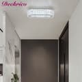 Miniatyrbild 2 av 4: Modern kristalltaklampa, energieffektiv LED-belysning, stilren oval design,förändringsbar